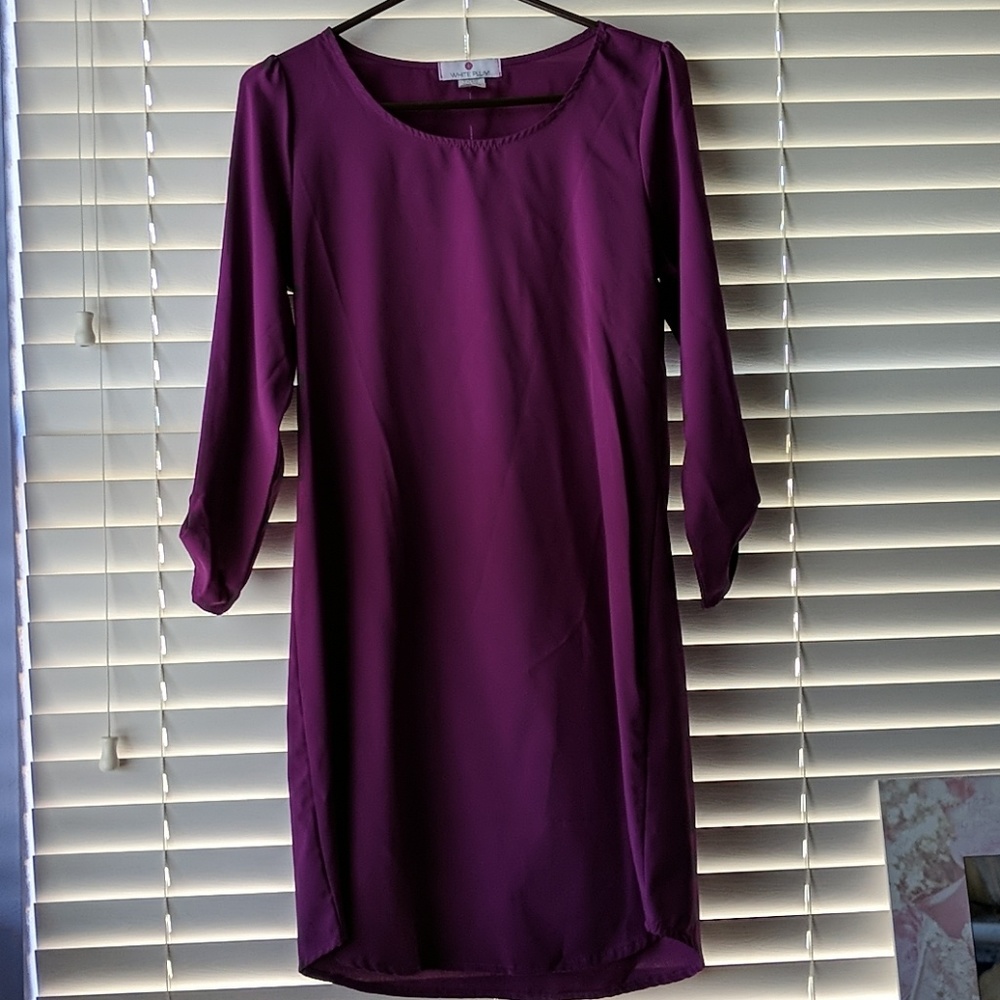 White Plum (Boutique) - Plum Long Sleeve Dress